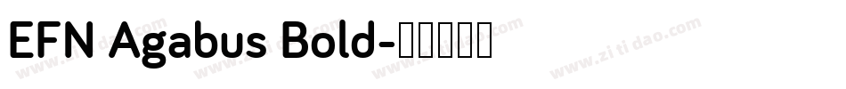 EFN Agabus Bold字体转换